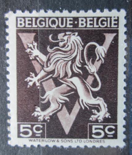 Poštová známka Belgicko 1944 Belgický lev Mi# 692 II