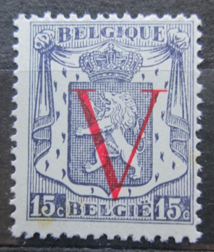 Poštová známka Belgicko 1944 Štátny znak pretlaè Mi# 682