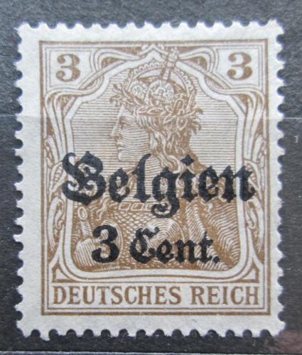 Poštová známka Belgicko 1916 Germania pretlaè Mi# 11