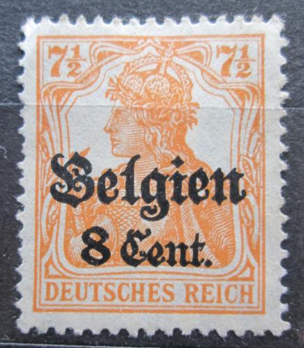 Poštová známka Belgicko 1916 Germania pretlaè Mi# 13