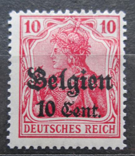 Poštová známka Belgicko 1916 Germania pretlaè Mi# 14