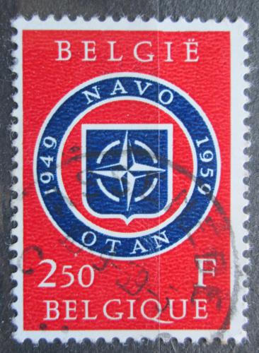 Poštová známka Belgicko 1959 NATO, 10. výroèie Mi# 1147