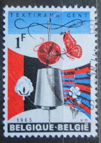 Potov znmka Belgicko 1965 Vstava Textirama Mi# 1374