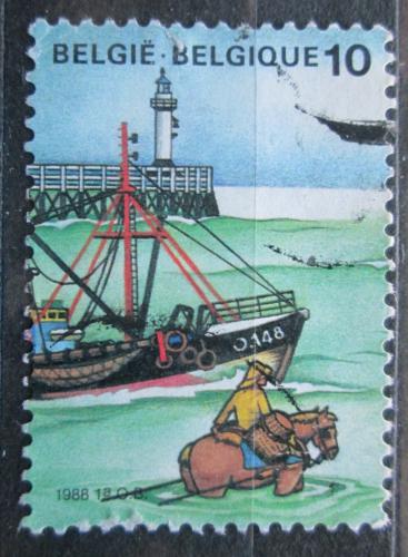 Poštová známka Belgicko 1988 Život u moøe Mi# 2325