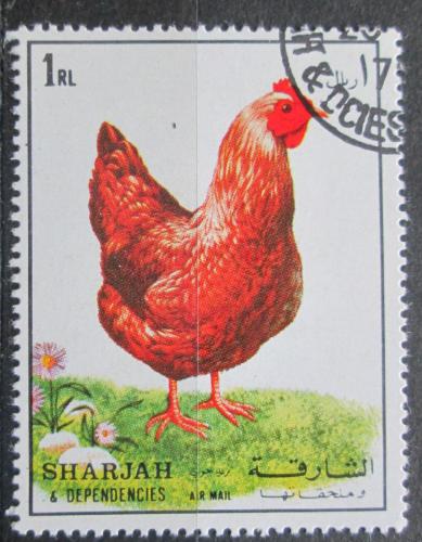 Poštová známka Šardžá 1972 Slepice Mi# 1192