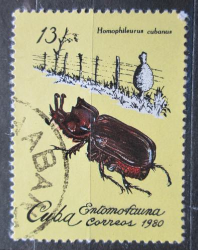 Poštová známka Kuba 1980 Homophileurus cubanus Mi# 2452
