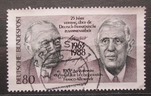Poštová známka Nemecko 1988 Francouzsko-nìmecká spolupráce Mi# 1351