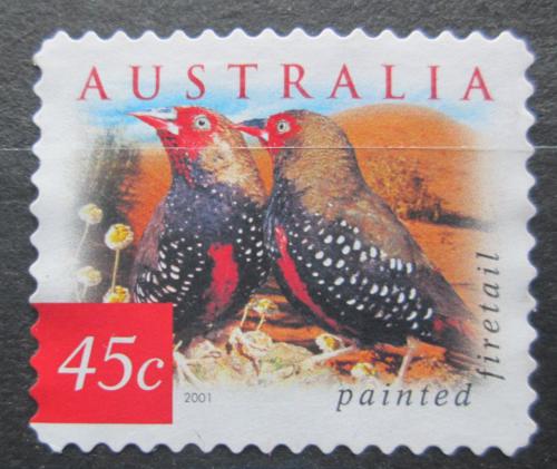 Poštová známka Austrália 2001 Astrild rudokrký Mi# 2071