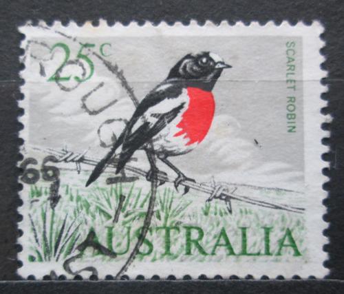 Poštová známka Austrália 1966 Lejsèík šarlatovobøichý Mi# 372
