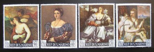 Poštové známky San Marino 1966 Umenie, Tizian Mi# 865-68