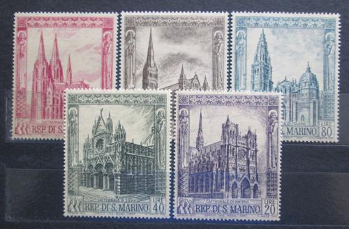 Poštové známky San Marino 1967 Evropské katedrály Mi# 897-901
