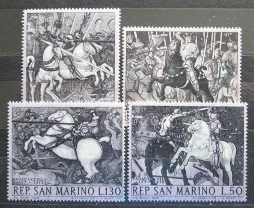 Poštové známky San Marino 1968 Umenie, Paolo Uccello Mi# 914-17