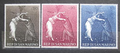 Poštové známky San Marino 1968 Vianoce, umenie, Sandro Botticelli Mi# 918-20 - zväèši� obrázok