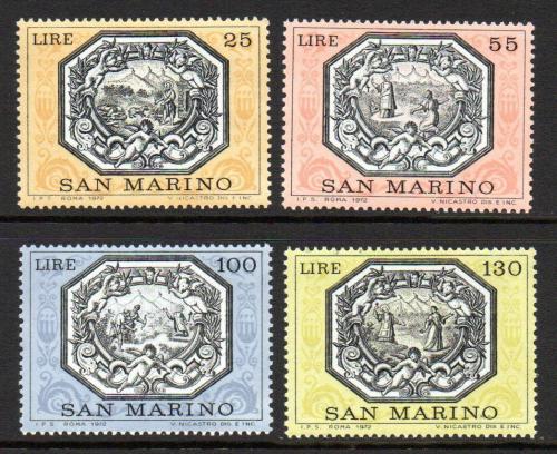 Poštové známky San Marino 1972 Legendy svatého Marinuse Mi# 999-1002