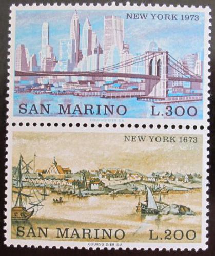 Poštové známky San Marino 1973 New York Mi# 1025-26