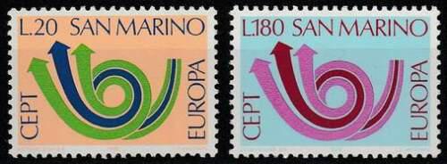 Poštové známky San Marino 1973 Európa CEPT Mi# 1029-30