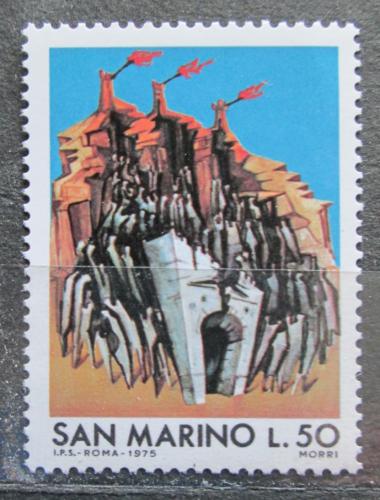 Poštová známka San Marino 1975 Poskytnutí ochrany uprchlíkùm Mi# 1087