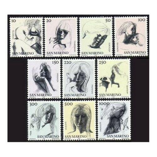 Poštové známky San Marino 1976 Grafika, Emilio Greco Mi# 1105-14