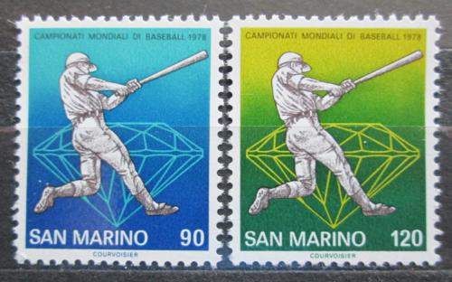 Poštové známky San Marino 1978 MS v baseballu Mi# 1154-55