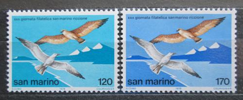Poštové známky San Marino 1978 Vtáci Mi# 1158-59