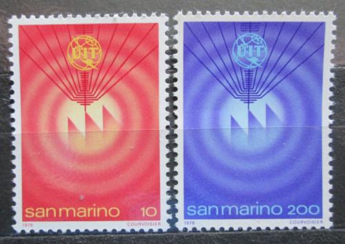 Poštové známky San Marino 1978 Svìtový den telekomunikací Mi# 1160-61