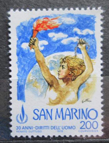Poštová známka San Marino 1978 Deklarace lidských práv, 30. výroèie Mi# 1168