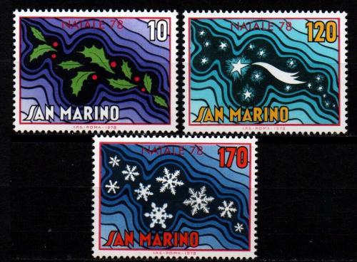 Poštové známky San Marino 1978 Vianoce Mi# 1169-71