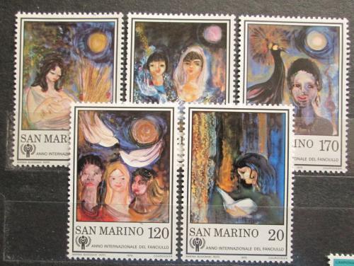 Poštové známky San Marino 1979 Umenie, Marina Busignani Reffi Mi# 1182-86