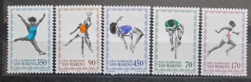 Poštové známky San Marino 1980 LOH Moskva Mi# 1214-18