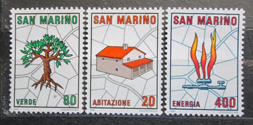 Poštové známky San Marino 1981 Plánování mìst Mi# 1237-39
