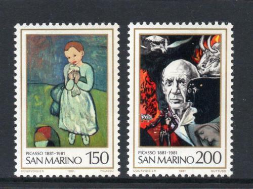 Poštové známky San Marino 1981 Umenie Mi# 1242-43