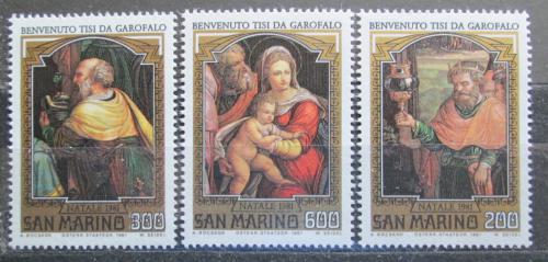 Poštové známky San Marino 1981 Umenie, Garofalo Mi# 1244-46