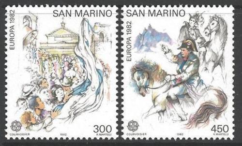 Poštové známky San Marino 1982 Európa CEPT Mi# 1249-50 Kat 5€