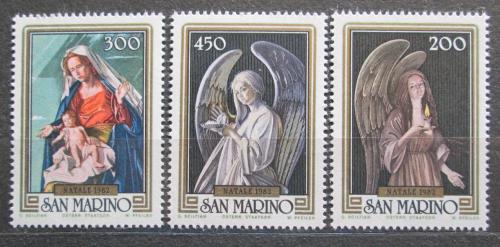 Poštové známky San Marino 1982 Vianoce, umenie, Gregorio Sciltian Mi# 1267-69