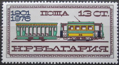 Poštová známka Bulharsko 1976 Historická tramvaj Mi# 2462