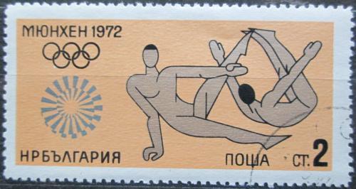 Poštová známka Bulharsko 1972 LOH Mnichov, gymnastika Mi# 2173