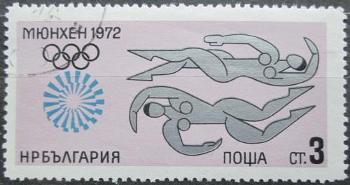 Poštová známka Bulharsko 1972 LOH Mnichov, plavání Mi# 2174