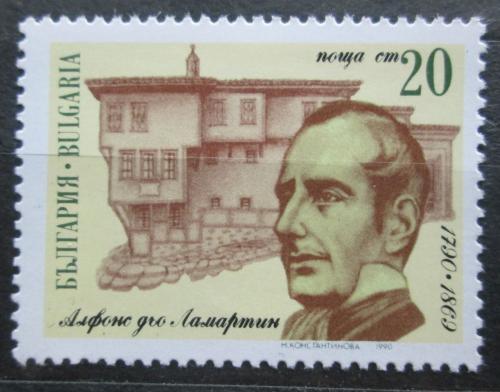 Poštová známka Bulharsko 1990 Alphonse de Lamartine, básník Mi# 3839