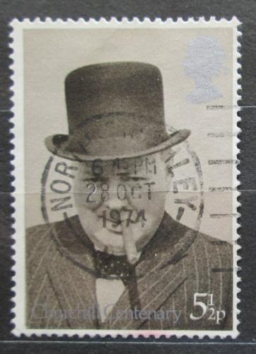 Poštová známka Ve¾ká Británia 1974 Winston Churchill Mi# 660