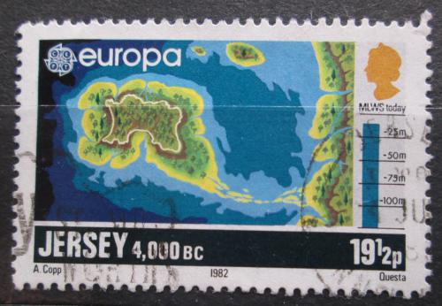 Poštová známka Jersey 1982 Európa CEPT, mapa Mi# 281