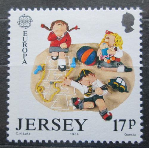 Poštová známka Jersey 1989 Európa CEPT, dìtské hry Mi# 477