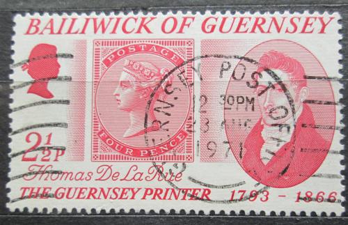 Potov znmka Guernsey 1971 Star anglick znmka Mi# 55