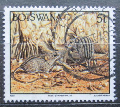 Poštová známka Botswana 1992 Myš ètyøpruhá Mi# 520