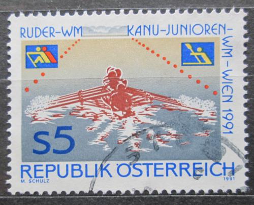 Poštová známka Rakúsko 1991 Veslovanie Mi# 2036