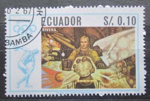 Poštová známka Ekvádor 1967 LOH Mexiko Mi# 1313