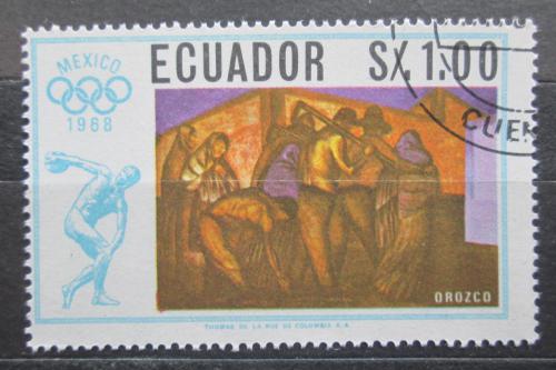 Poštová známka Ekvádor 1967 LOH Mexiko Mi# 1314