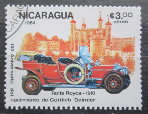 Poštová známka Nikaragua 1984 Rolls-Royce Mi# 2516