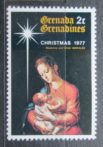 Poštová známka Grenada Gren. 1977 Vianoce, umenie, Correggio Mi# 245