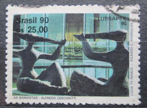 Poštová známka Brazílie 1990 Umenie, Alfredo Ceschiatti Mi# 2377