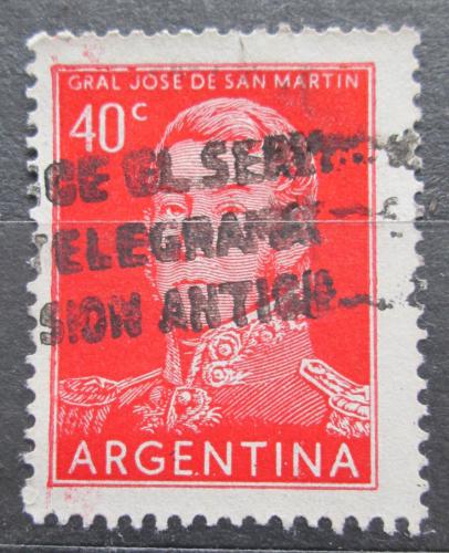 Poštová známka Argentína 1954 Generál Jose de San Martín Mi# 621